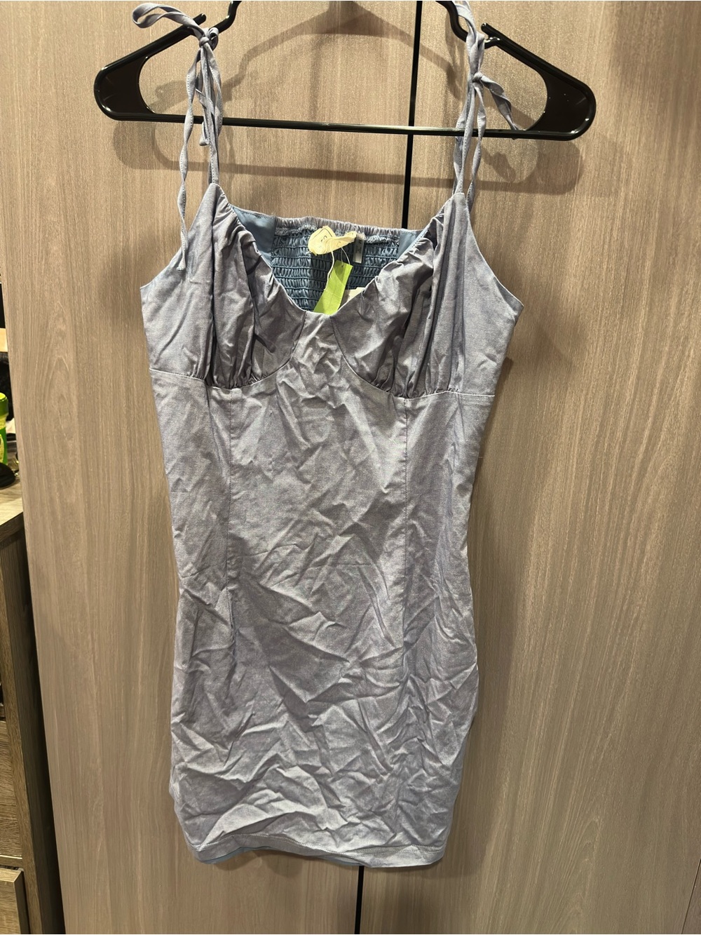 Blue mini dress